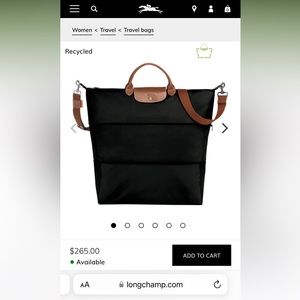 Longchamp LE PLIAGE ORIGINAL Travel bag expandable - Black